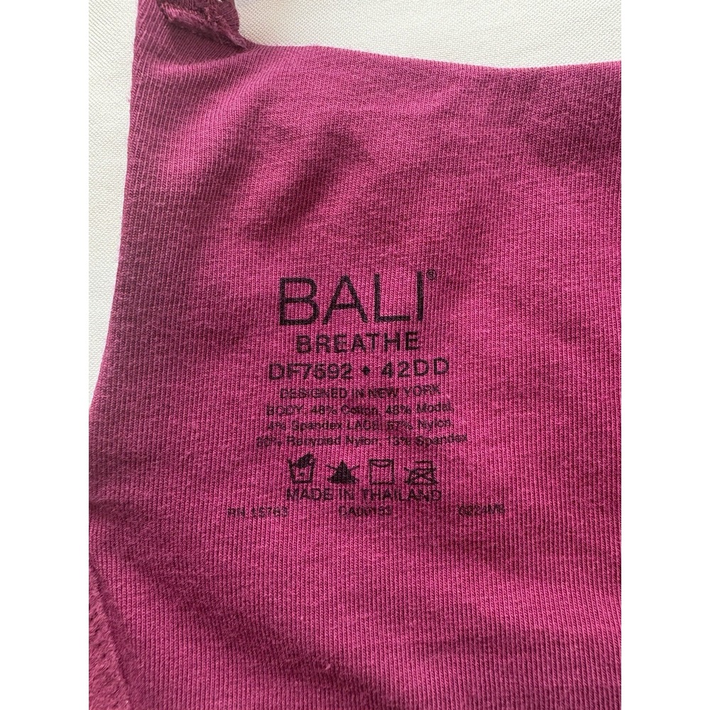 Bali Breathe Bra DF7592 Stretch Lace Full Coverage Underwire‎ Bra NWT - Picture 10 of 16